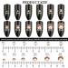 Yhmq 2160pcs Rhinestones & Nail Crystals - Champagne SS20 (4.6 & 4.8mm) for Glamorous Nail Art | International Shipping Available - Buy Online on SooperMarket.com