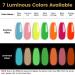 YTD Likomey Glow in the Dark Gel Nail Polish 15ml Neon Orange - Luminous UV Manicure Gel for Fluorescent Bright Nails | 0.50 Fl Oz - Buy Online on SooperMarket.com