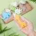 Woodland Baby Shower Soaps Favors Set - 4 Jungle Animal Shape Mini Soaps with Bags & Thank You Card | Perfect Kids Birthday Party Decor & Gifts - Buy Online on SooperMarket.com