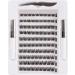 Lanciley 90 Cluster DIY Eyelash Extension Kit for Beginners - Fluffy Style, 10-16mm C CC D Curl - Easy to Use with Glue & Tweezers - Buy Online on SooperMarket.com
