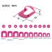 Sanwood 26pcs Plastic Nail Polish Template Clip & Edges + 1 Sticker Tool Set - Perfect for Nail Art | International Shipping Available - Buy Online on SooperMarket.com
