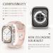 Goton 2-in-1 Waterproof Bling Case for Apple Watch 40mm - Full Glitter Diamond Rhinestone Bumper Cover for Women | Compatible with SE (2nd Gen), Series 6/5/4 - Clear - Buy Online on SooperMarket.com