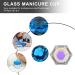 Minkissy Nail Art Dappen Dish Diamond Shape Nail Crystal Bowl with Lid for Nail Acrylic Liquid Powder (Lake Blue) - Buy Online on SooperMarket.com
