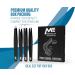 MAXEQUIP 4Pcs Professional Stainless Steel Tweezers Set for Ingrown Hair - Facial Tweezers for Men and Women - Buy Online on SooperMarket.com