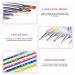 Sularpek 5 Pcs Double Ended Nail Design Brushes - Nail Art Point Drill Drawing Kit in Purple, Green, Pink, Blue, Yellow - Buy Online on SooperMarket.com