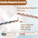 EnerCoppeX Copper Magnetic Bracelet for Women - Turquoise Jewelry with 3500 Gauss Magnet (COB-0175) - Buy Online on SooperMarket.com