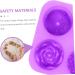 Zerodeko 6 Pcs Handmade Soap Mold Baking Muffin Mold Donut Candy Silicone Muffin Mold Baking Accessory Silicone Tools Silicone Molds Silicone DIY Mold Chocolate Silica Gel Roses Purple 3X16.6X16.6CMx6pcs - Buy Online on SooperMarket.com