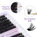 Premium 240 PCs Individual Eyelashes - D Curl Mix 12-16mm DIY Cluster Eyelash Extensions - 60p+80p Kits for At-Home Use - Buy Online on SooperMarket.com