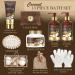 Fathers Day 13Pc Premium Coconut Spa Kit in Vintage Wooden Box - Body Lotion, Handmade Soap, Bath Bomb, Shampoo & Conditioner Set for Men & Women - Buy Online on SooperMarket.com