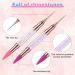 Jeffdad Double Head Nail Rhinestone Picker Set - Pink & Purple | DIY Nail Art Tool with Gems Crystals - Buy Online on SooperMarket.com