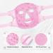 Silicone Face Mask Cover & Ice Face Mask Set | Cooling Relief for Dark Circles Puffiness Migraines | Reusable Anti-Wrinkle Holder - Pink - Buy Online on SooperMarket.com