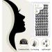 72 Count D Curl Individual Cluster Lashes | Natural Soft Fluffy Eyelash Extensions - UK-FD-B43-D-8-16MIX - Buy Online on SooperMarket.com