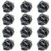 Loofah Lord 12 Bamboo Charcoal Black Bath or Shower Sponge Loofahs Pouf Mesh Wholesale Bulk Lot Black 12.0