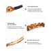 AWAYTR Chain Hairband for Women - Set of 3 Chained Reactions Headbands in Metal Resin (Gold, Silver, Amber) - Buy Online on SooperMarket.com