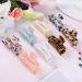 Celluloid Tortoise Rectangle Hair Claw Clips - Fashion Barrettes - Buy Online on SooperMarket.com