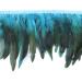 Lyras Turquoise Rooster Feathers Fringe Trim 5-7 inch Width - Pack of 2 Yards for Clothing, Costumes, Crafts - Buy Online on SooperMarket.com
