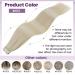 LAAVOO Tape In Extensions - Seamless Real Hair 40cm Blond #613 50G 20PCs Remy Hair for Ultimate Volume - Buy Online on SooperMarket.com