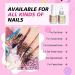 Saviland Nail Art Foil Glue Gel Kit - 2 Bottles 15ML with DIY Fluorescence Starry Stickers and Full Nail Wraps - Nail Art Accessories for Manicure - Buy Online on SooperMarket.com