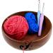 Handmade Rosewood Yarn Bowl Holder - X-Large Size for Knitting & Crochet - Perfect Gift for Mother's Day & Christmas - Buy Online on SooperMarket.com
