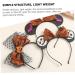 Gogogmee Bow-knot Headdress Costume for Halloween Funny Headbands Pumpkin Hairband Lace Bow Hair Hoop Bat Costume Masquerade Party Boppers Halloween Decoration Carnival Hair Band Cloth - Buy Online on SooperMarket.com