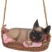 Swing Dog Garden Statue Durable Cute Ornament for Yard and Home Animal Gift (Gray) Grey - Buy Online on SooperMarket.com
