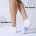 FITRELL Men's 6 Pack Ankle Running Socks - White Blue, Sizes 7-9 - Cushioned Athletic Sports Socks - Buy Online on SooperMarket.com