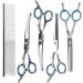 NiCoLa Pet Grooming Scissors Set - 6-Inch Professional Pet Grooming Scissors Set Titanium Pet Groomer Set Straight and Curved and Sparse Scissors/Shears Set - Buy Online on SooperMarket.com