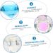 FRCOLOR 2 Pcs Nail Art Crystal Cup Clear Cups Glass Dappen Dish Bowl Glass Dappen Dish for Acrylic Nails Glass Containers with Lids Crystal Nail Cup Equipment White Crystal Symphony 5.5x5.5cmx2pcs Bluex2pcs - Buy Online on SooperMarket.com