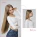 REECHO 24 Inch Invisible Wire Hair Extensions - Adjustable Transparent Headband, Removable Clips, White Blonde - Buy Online on SooperMarket.com