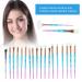 20-Piece Professional Makeup Brushes Set - Portable Soft Fiber Cosmetic Brush Kit for Face & Eyes - Buy Online on SooperMarket.com