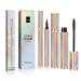 4d Silk Fiber Lash Mascara, Ksndurn Eyeliner & Mascara Set - Black Liquid Eyeliner Pencil / Waterproof Mascara - Sky High Mascara Black Volume and Length Lengthening No Clumping