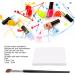 Nail Art Mixing Paper L Size One Piece Dual Sided Manicure Cosmetic Mixing Paper Pad with Angle Brush - Buy Online on SooperMarket.com