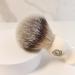 Premium 4 in 1 Shaving Brush Kit for Men - Vegan Brush Sandalwood Soap Stainless Steel Bowl & Stand | Perfect Gift (Ivory White - Buy Online on SooperMarket.com