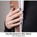 DANNI & TONI Monochrome Gel Nail Wraps - 28 Salon-Quality Stickers for French Manicure - Self-Adhesive & Semi Cured - Buy Online on SooperMarket.com