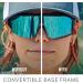 Wildhorn Radke MTB Cycling Glasses - UV400 Sports Sunglasses for Men | 3 Interchangeable Lenses - Stealth Jetblack - Buy Online on SooperMarket.com