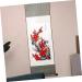 Cabilock Silk Chinese Painting Home Decor Chinese Wall Hanging Scroll Wall Art Wooden Office Household China - Buy Online on SooperMarket.com