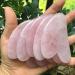 Natural Rose Quartz Gua Sha Massage Tool for Facial & Body - Crystal Scraping Board for SPA & Acupuncture Therapy - Buy Online on SooperMarket.com