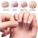 240pcs Short Almond & Square INPING Soft Gel Full Cover Nail Tips - French Acrylic Fake Nails for Manicure Salons - Pre-Shaped Mix Artificial Clear Gel Extensions with Box - Buy Online on SooperMarket.com