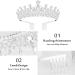 Makone Birthday Queen Sash & Tiara Set - Silver Rhinestone Tiara & Glitter Sash for Women and Girls - Buy Online on SooperMarket.com