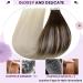 Buy Laavoo Real Hair Tape Extensions - Brown Ombre & Balayage 50g 20pcs 45cm - Premium Quality Remy Hair - Buy Online on SooperMarket.com