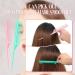 2-Pack Carbon Fiber Rat Tail Teasing Combs - Anti-Static, Heat Resistant for Volume & Styling (Pink & Green) - Buy Online on SooperMarket.com