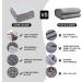 Inhand Sherpa Throw Blanket Twin Size 65x90 Grey - Cozy & Reversible Fleece Blanket for Couch Sofa Bed - Soft & Plush Lap Blanket - Buy Online on SooperMarket.com