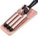 Large Heat Resistant Mat Professional Heat Mat Curling Iron Silicone Mat Silicone Heat Resistant Pad Pouch for Curling Wand Flat Iron Hair Tools Pink