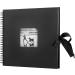 12x12 Inch Wedding Scrapbook Photo Album with 216 Photo Corners - 60 Pages, Black - Buy Online on SooperMarket.com