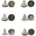 6 Pcs Adjustable Jean Button Pins for Pants - No Sew, No Tools Required | Instant Waist Tightener for Jeans | Reusable and Simple Installation (Style 1) - Buy Online on SooperMarket.com