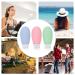 OPRET 4 Pack 100ml Silicone Travel Bottles Set - Leakproof BPA-Free Cosmetic Containers in Blue Green Pink & Gray - TSA-Approved Travel Essentials - Buy Online on SooperMarket.com