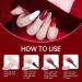 Beauty7 UV Nail Polish Set 6 Colours 7 ml Manicure Gift for Beginners Nail Art Salon DIY Gel Polish Shellac Nail Polish UV Gel Set for Nail Design Ruby Rose - Buy Online on SooperMarket.com
