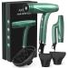 Hair Dryer Blow Dryer with Diffuser Concentrator Nozzles Comb & Holder for Easy Storage Negative Ions with High Speed for Fast Drying 12 Modes as Salon Light and Quiet 1875W for All Hair Types Olive Green 11.81*5.36*2.76IN