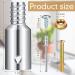 6 Pcs Threaded Tip Replacement Kit for Extension Poles - Metal Threaded Tips for 1 Inch Wood/Metal Poles - Buy Online on SooperMarket.com