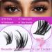 Self Adhesive Lashes Fluffy Cluster Lashes Extension Kit Reusable Self Adhesive D Curl individual Eyelash DIY Lash Extension Kit with Lash Bond and Seal Lash Applicator and Lash Tweezers - Buy Online on SooperMarket.com